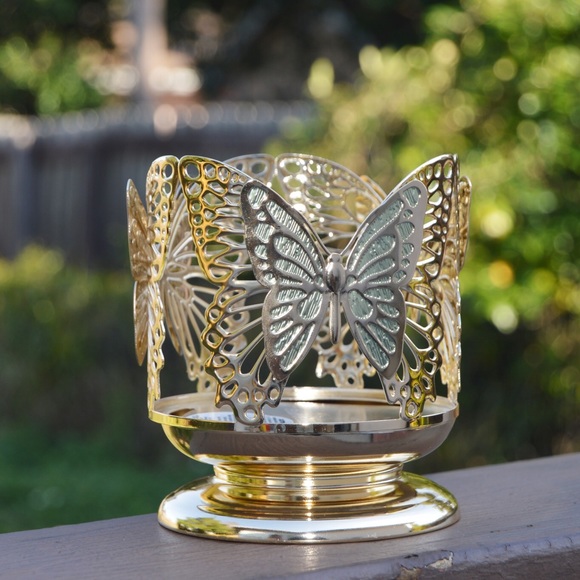Bath and Body Works Butterfly 3-Wick Candle Holder